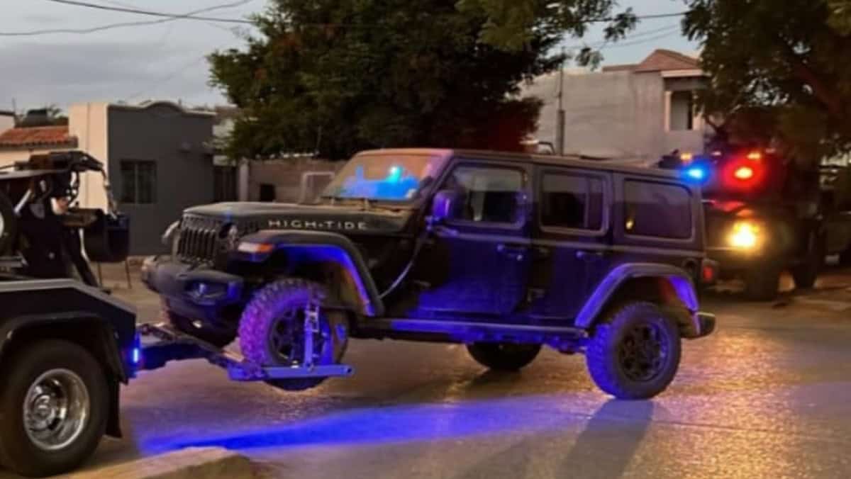 La camioneta fue puesta a disposición de las autoridades correspondientes. (FOTO: Cortesía).