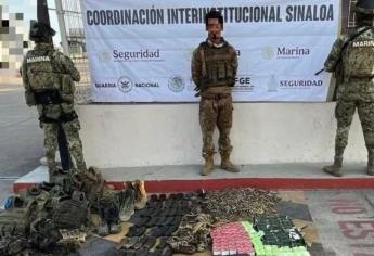 Artefactos explosivos, 7 vehículos y armamento son decomisados por la Marina en la zona rural de Mazatlán