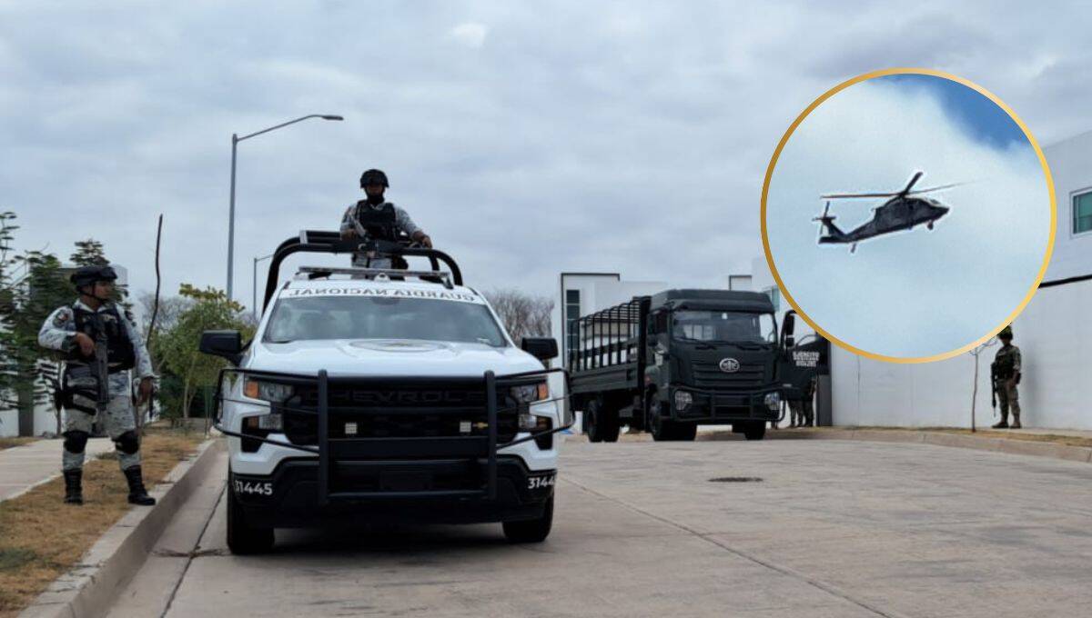 Elementos de la Guardia Nacional en el operativo en Culiacán. FOTO: Luz Noticias