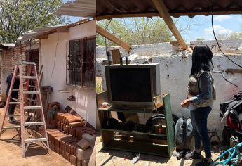 Lluvias en Choix, un suspiro contra la sequía; dejan daños en viviendas y pueblos sin luz