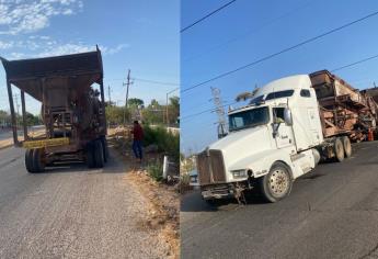 Hombre que cae desde las alturas de una máquina en la carretera Los Mochis-Choix, intentaba levantar los cables de la CFE