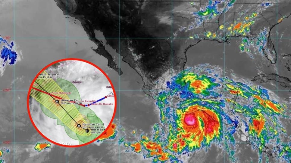 Huracán Erick sube a categoría 2 y podría intensificarse en las próximas horas Huracán Erick sube a categoría 2 y podría intensificarse en las próximas horas