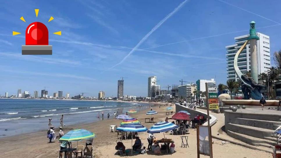 Esta playa de Mazatlán NO es recomendable para bañistas por sus peligrosas corrientes Esta playa de Mazatlán NO es recomendable para bañistas por sus peligrosas corrientes