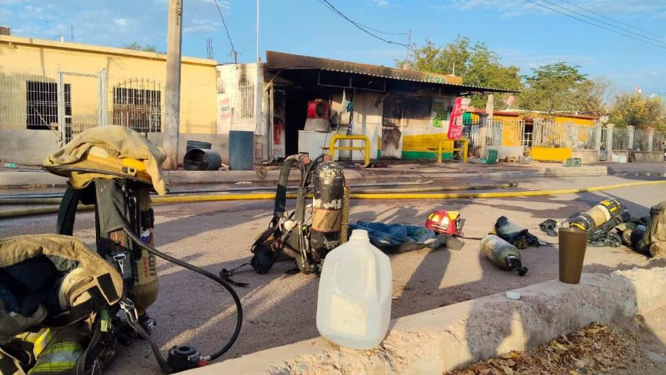Tortillería y abarrote terminan consumidas por el fuego en Jahuara II, El Fuerte Tortillería y abarrote terminan consumidas por el fuego en Jahuara II, El Fuerte