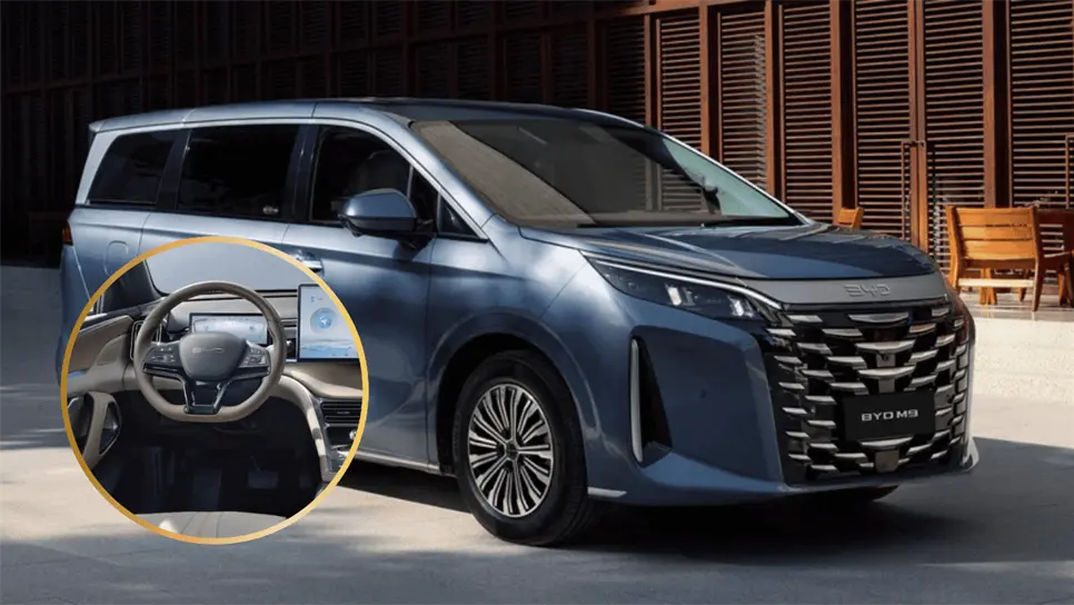 FOTO: La BYD M9 presume una estética distintiva desde el primer vistazo.