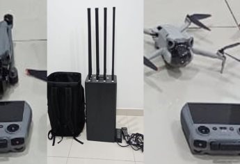 Detienen a dos presuntos sicarios con un inhibidor y siete drones en Culiacán