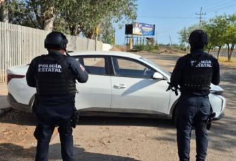 Recuperan vehículo con reporte de robo reciente en la sindicatura de Costa Rica, en Culiacán