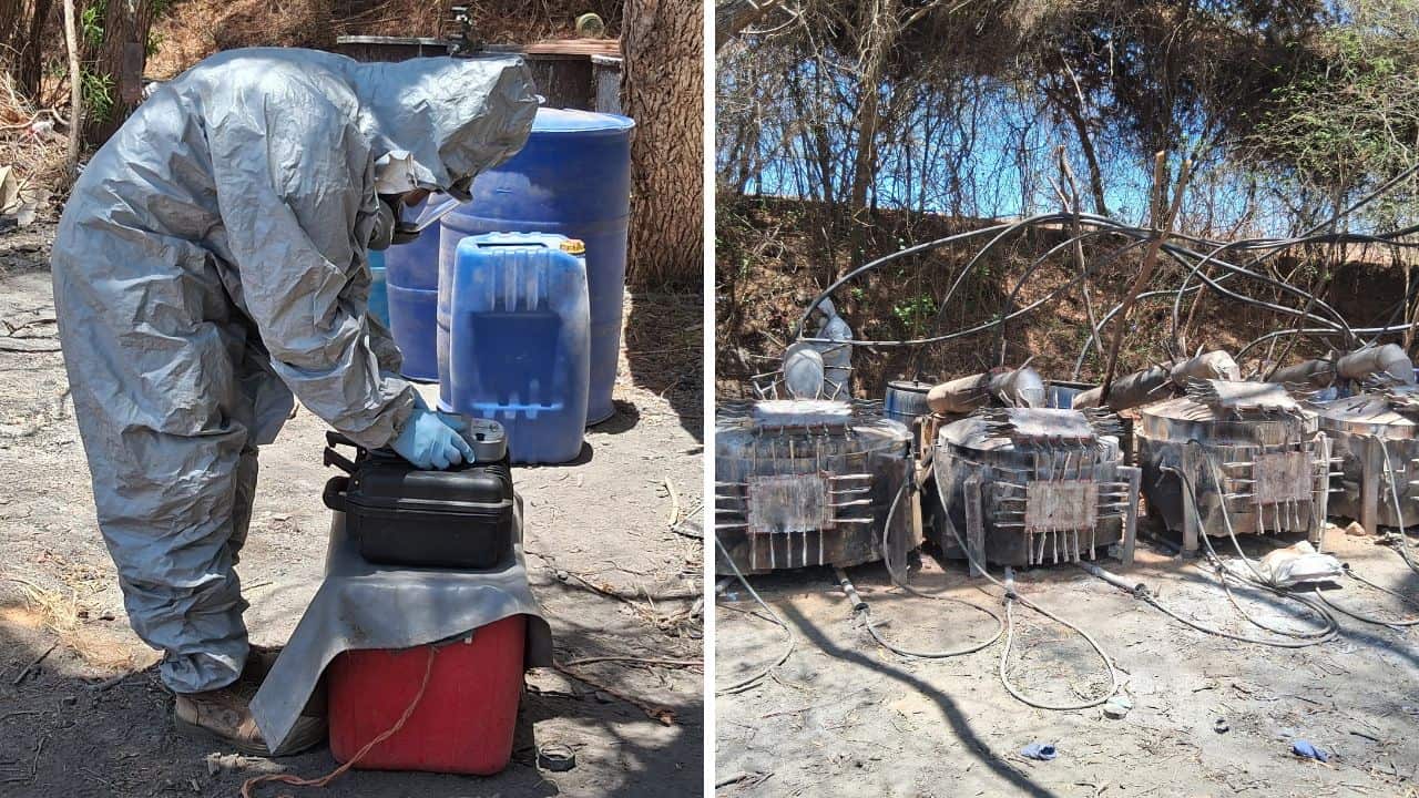 En el primer semestre del año, se han asegurado 159 laboratorios clandestinos para la producción de droga en Sinaloa, representando un duro golpe al crimen organizado por parte de las autoridades