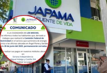 JAPAMA cerrará sus oficinas este viernes 20 de junio