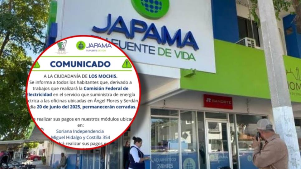 JAPAMA cerrará sus oficinas este viernes 20 de junio JAPAMA cerrará sus oficinas este viernes 20 de junio