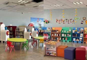 Actividades de la zona Kids para fomentar la lectura en la Biblioteca Gilberto Owen en Culiacán