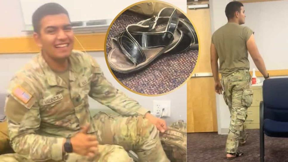 "Un soldado en huaraches": se viraliza elemento de la Army de EU originario de Guamúchil, Sinaloa "Un soldado en huaraches": se viraliza elemento de la Army de EU originario de Guamúchil, Sinaloa