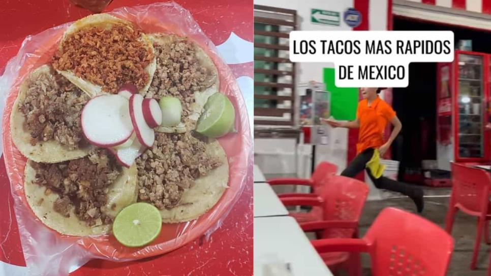 La taquería más rápida de México; aseguran que sirven los tacos en menos de 5 segundos La taquería más rápida de México; aseguran que sirven los tacos en menos de 5 segundos