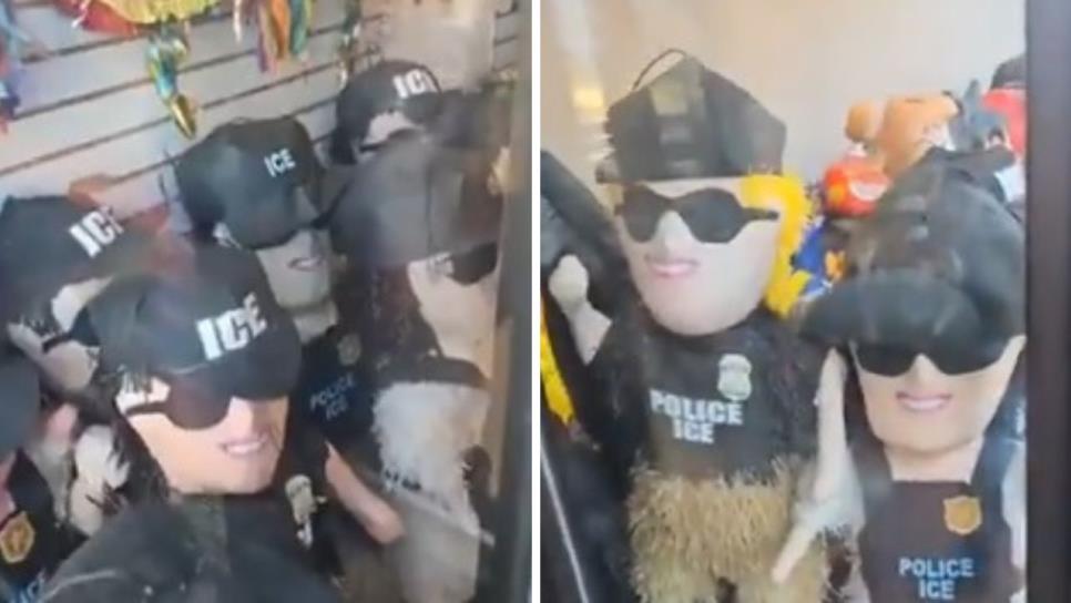 En medio de redadas migratorias, activistas lanzan piñatas de ICE | VIDEO En medio de redadas migratorias, activistas lanzan piñatas de ICE | VIDEO