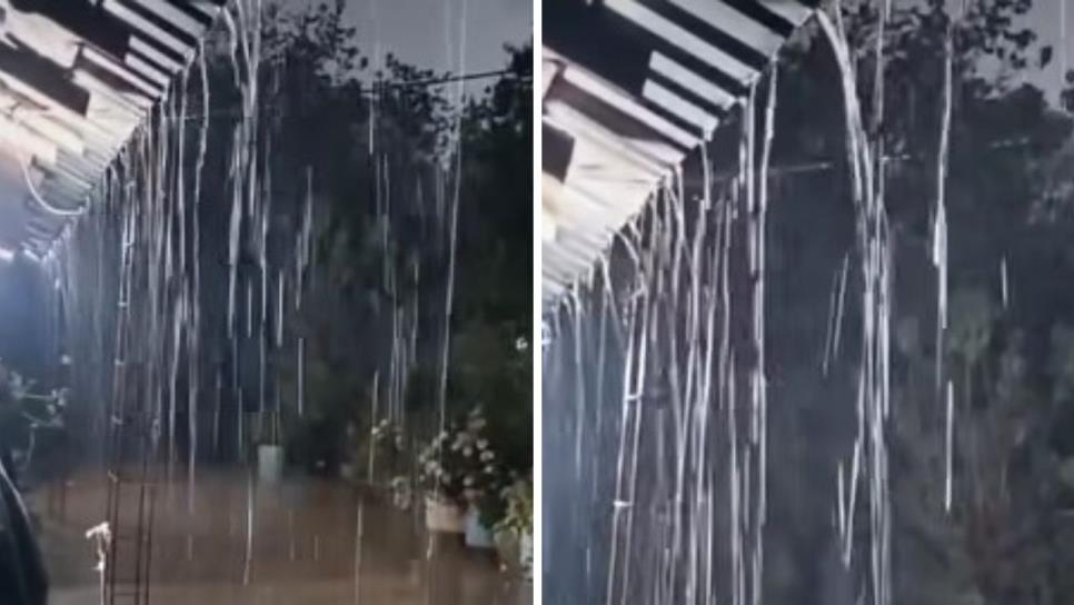 Se registra fuerte lluvia en La Cidra, Choix Se registra fuerte lluvia en La Cidra, Choix
