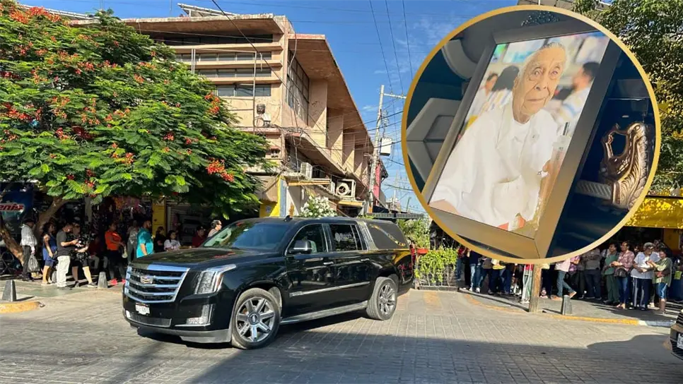 Así despidieron a don Luis Santana Tolentino, conocido por generaciones como “El Señor de los Cintos” . FOTO: Luz Noticias.