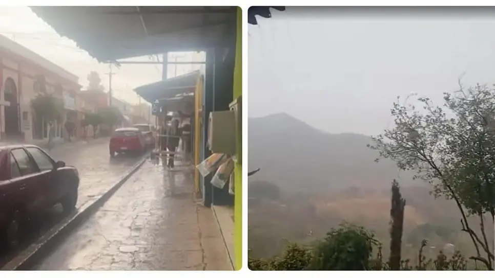 Usuarios de redes sociales compartieron videos de las lluvias. (FOTO: Cortesía).