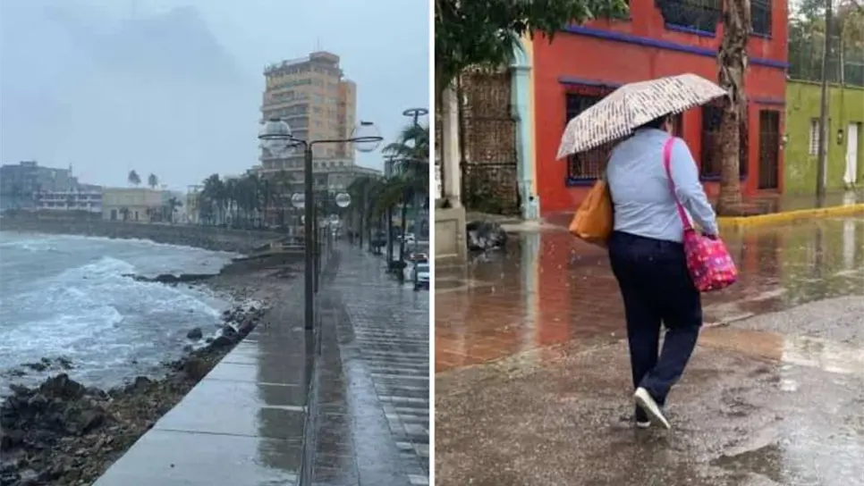 Lluvia matutina sorprende a Mazatlán este viernes; se esperan más precipitaciones en el fin de semana
