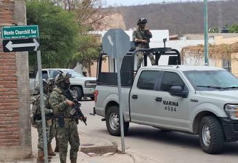 Marinos aseguran una casa en Alturas de Sur de Culiacán