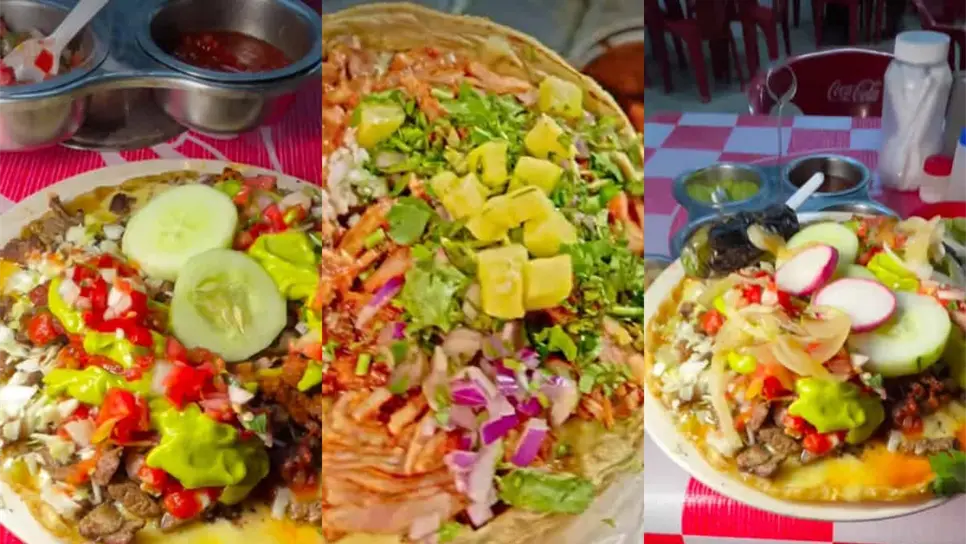 FOTO: ¿La chorreada más grande de Mazatlán? En esta taquería la encuentras