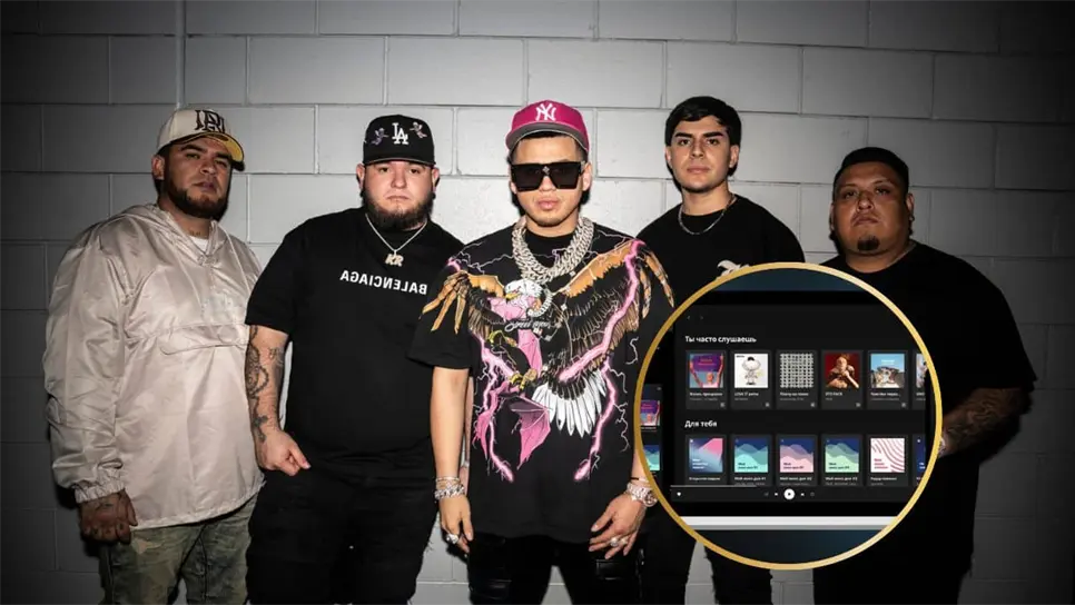 Fuerza Regida es una de las agrupaciones más escuchadas en las radios mexicanas y estadounidenses, donde también destacan en las diferentes plataformas de streaming, siendo Spotify donde más tocan sus canciones