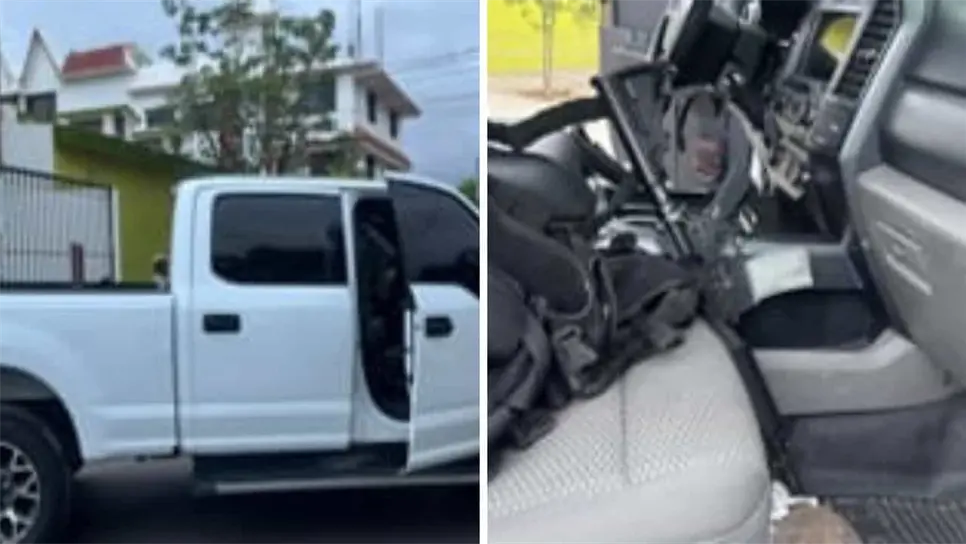 Las camionetas contaban con reporte de robo por lo que fueron confiscados y puestos a disposición de la autoridad correspondiente