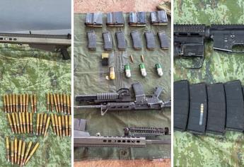 Un fusil Barret, 4 granadas y más armamento fueron decomisado en San Ignacio