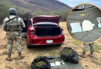 Aseguran más de 2 mil pastillas de metanfetamina en El Walamito, Culiacán
