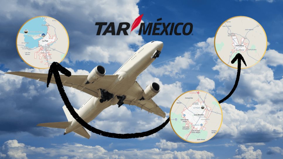 TAR México lanza nuevas rutas aéreas de Los Mochis a La Paz y Chihuahua: Costo y cuándo inicia TAR México lanza nuevas rutas aéreas de Los Mochis a La Paz y Chihuahua: Costo y cuándo inicia