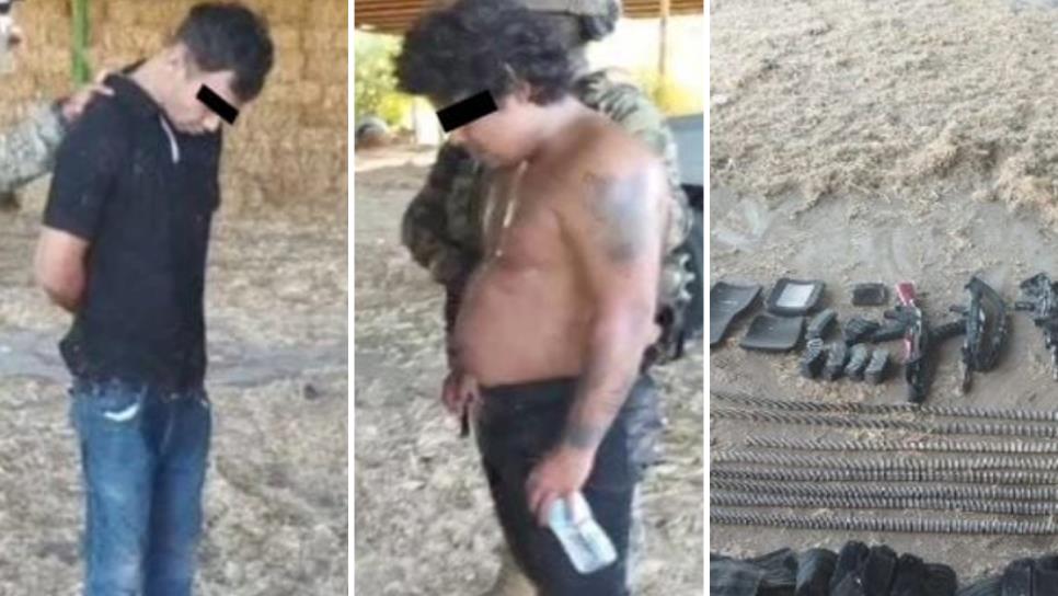 Detienen a dos sicarios en Navolato; les aseguran rifles y equipo táctico Detienen a dos sicarios en Navolato; les aseguran rifles y equipo táctico