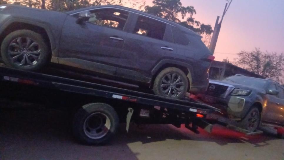 Marina localiza a una persona asesinada en un campamento y asegura varias camionetas en El Pozo, Imala Marina localiza a una persona asesinada en un campamento y asegura varias camionetas en El Pozo, Imala