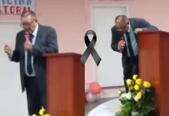 Muere predicador en pleno sermón; así se desplomó el pastor de una iglesia | VIDEO