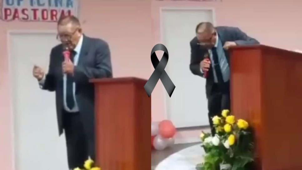 Muere predicador en pleno sermón; así se desplomó el pastor de una iglesia | VIDEO Muere predicador en pleno sermón; así se desplomó el pastor de una iglesia | VIDEO