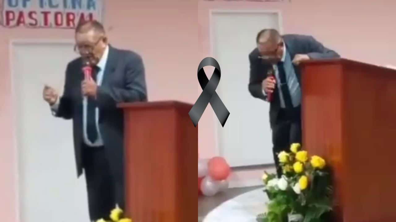 Muere predicador en pleno sermón; así se desplomó el pastor de una iglesia | VIDEO