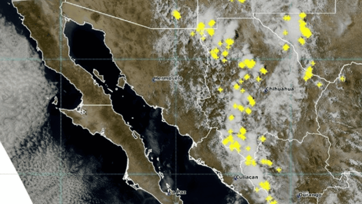 El Monzón Mexicano dejará fuertes lluvias en estados del noroeste de México. (FOTO: Conagua).