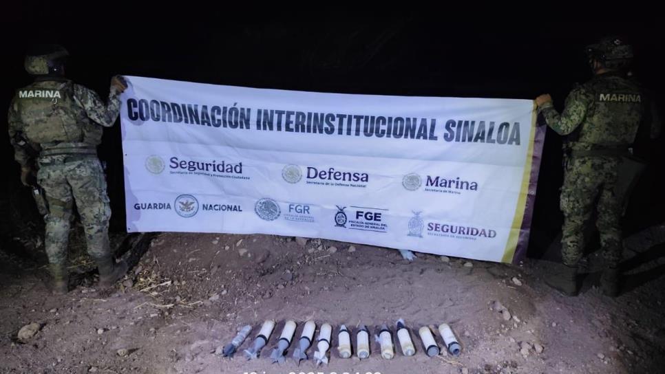 Escuadrón Antibombas desactiva 11 explosivos en El Tigre, Navolato