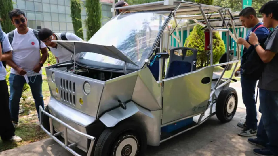 Los alumnos del  Centro de Investigación y de Estudios Avanzados del Instituto Politécnico Nacional (Cinvestav) tuvieron el honor de presentar en dicho evento su unidad impulsada por hidrógeno