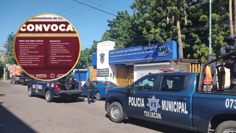 Buscan a nuevos policías y tránsitos para Culiacán; este es el sueldo que ofrecen | VIDEO Buscan a nuevos policías y tránsitos para Culiacán; este es el sueldo que ofrecen | VIDEO