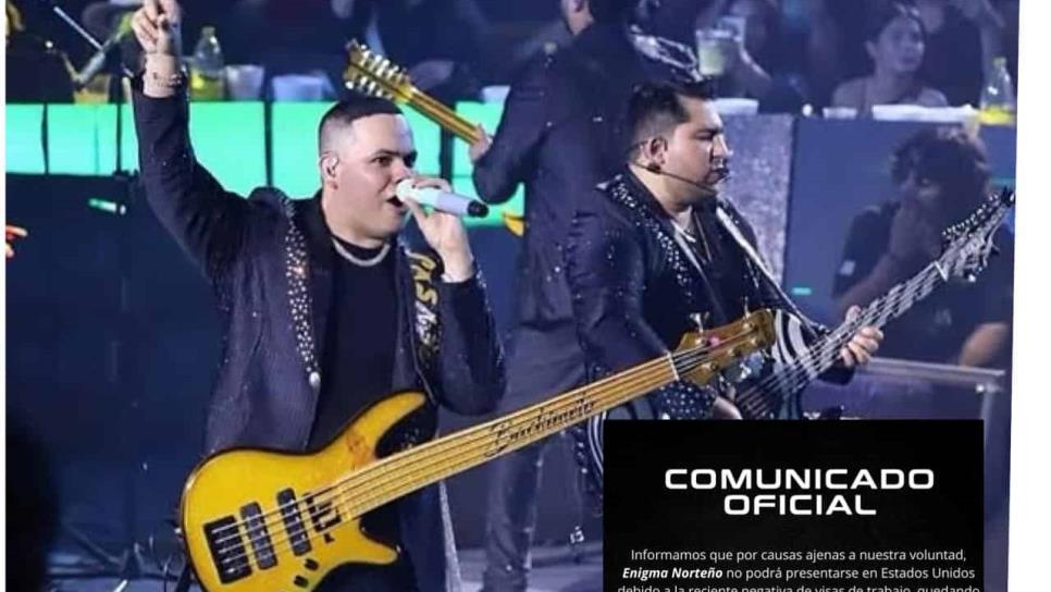 Enigma Norteño cancela fechas del Tour 2025 en Estados Unidos por negativa de visas de trabajo