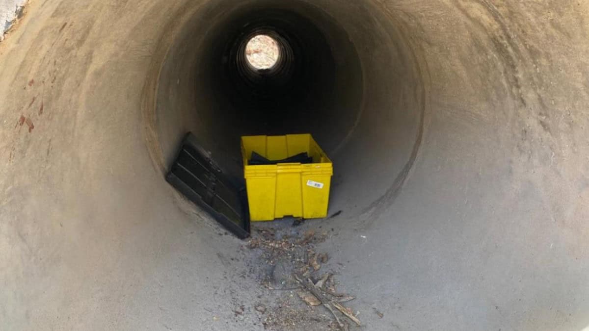 La caja con los explosivos estaba abandonada. (FOTO: Cortesía).