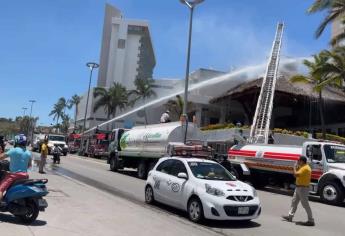 Se incendia palapa del hotel El Cid de Mazatlán; le arrojaron una colilla de cigarro