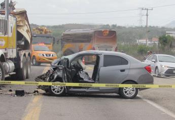 Muere una mujer tras un aparatoso accidente cerca de El Chilillo, en la salida norte de Mazatlán
