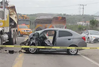 Muere una mujer tras un aparatoso accidente cerca de El Chilillo, en la salida norte de Mazatlán