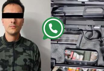 Detienen a sujeto que vendía armas por Whatsapp de uso exclusivo del Ejército