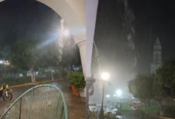 Intensa lluvia en El Fuerte, Choix, Sinaloa y Mocorito