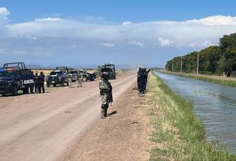 Encuentran un cuerpo  en un canal de Villa Juárez, Navolato
