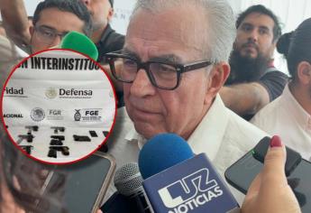 “Extraño que cada que se revisa encuentran armas”: Rocha Moya sobre cambios en penal de Aguaruto