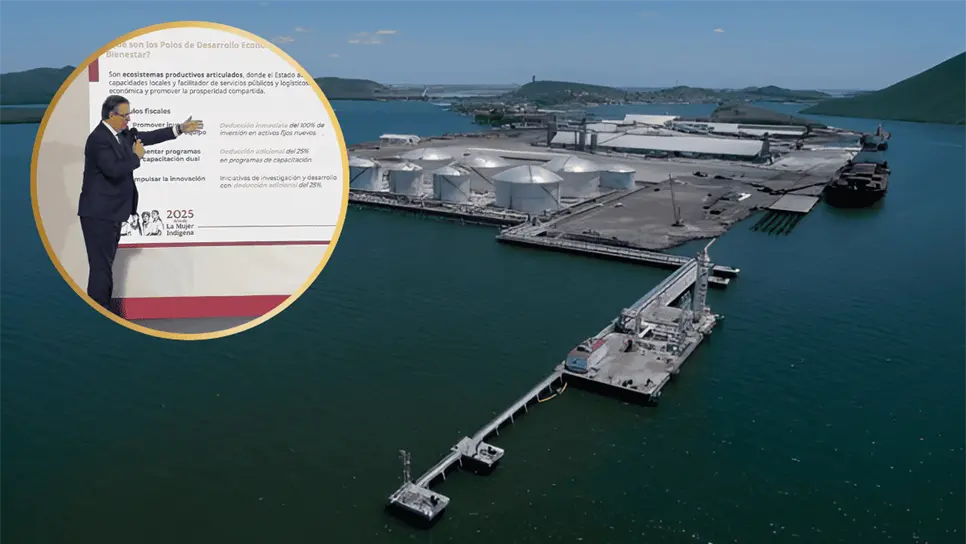 Marcelo Ebrard destacó la posición privilegiada que tiene el puerto. (FOTO: Cortesía).