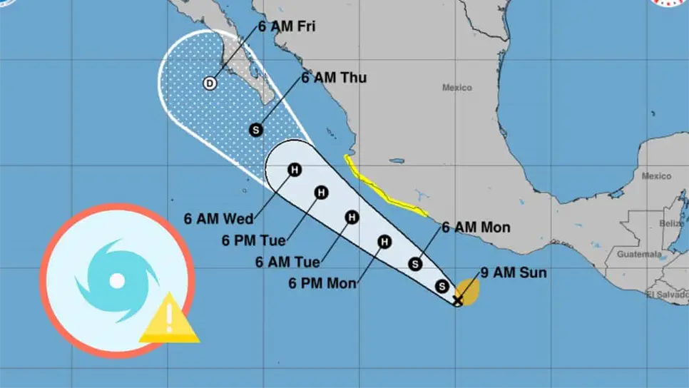 Flossie se formará en breve en el Pacífico.