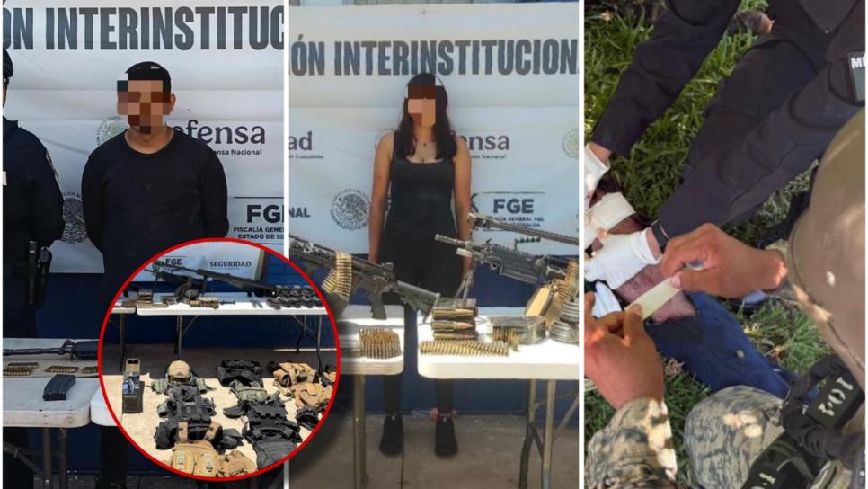 Detienen a dos hombres y una mujer tras agresión a autoridades en Aguaruto, aseguran armas Detienen a dos hombres y una mujer tras agresión a autoridades en Aguaruto, aseguran armas